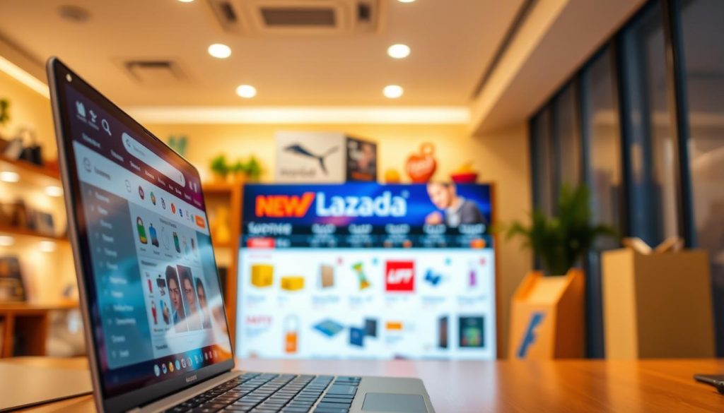 Fitur belanja online LAZADA