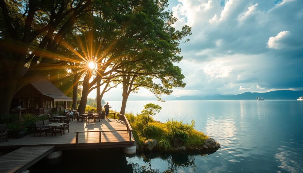 Restoran dengan Pemandangan Alam Danau Toba Restoran dengan Pemandangan Alam Danau Toba