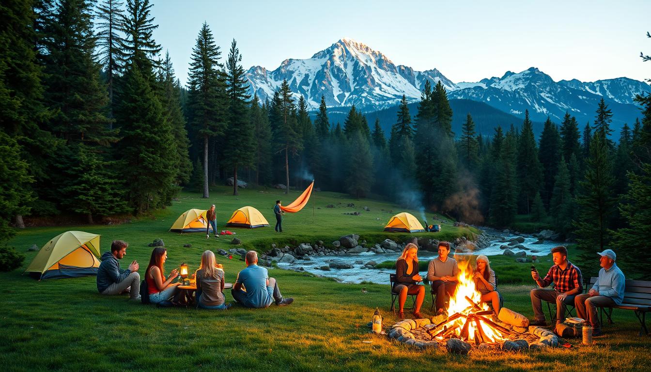 tempat camping meriah