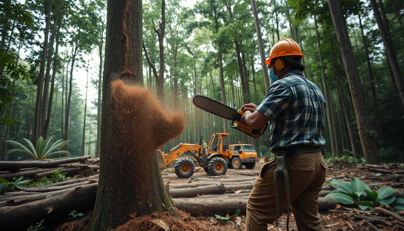 penebangan pohon